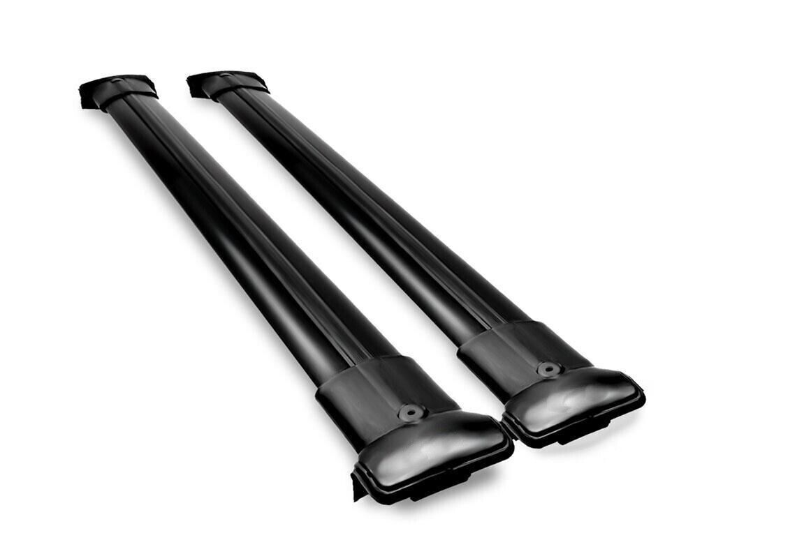 FITS Ford Custom Cross Bars Set - Fits SWB & LWB Powder BLACK 2012-on
